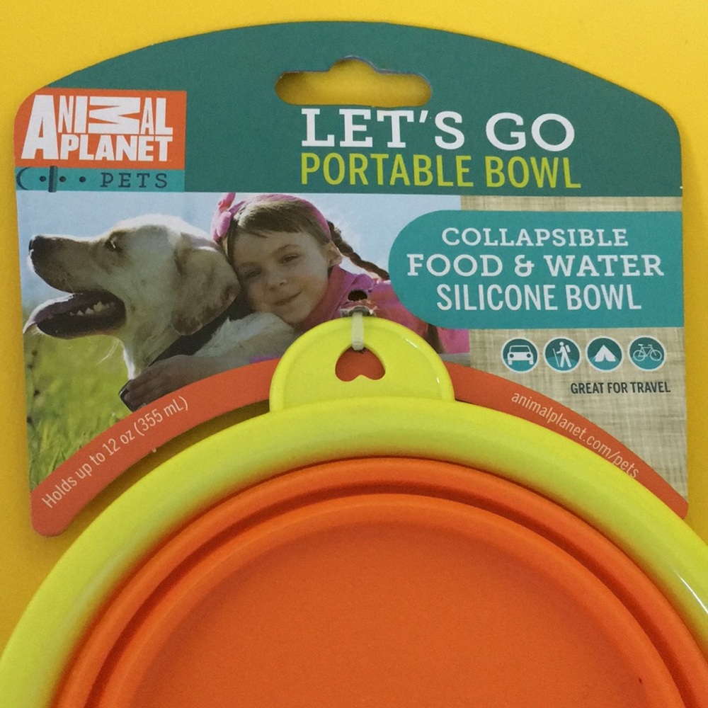 DOG BOWL travel collapsing water bowl NEW pet food